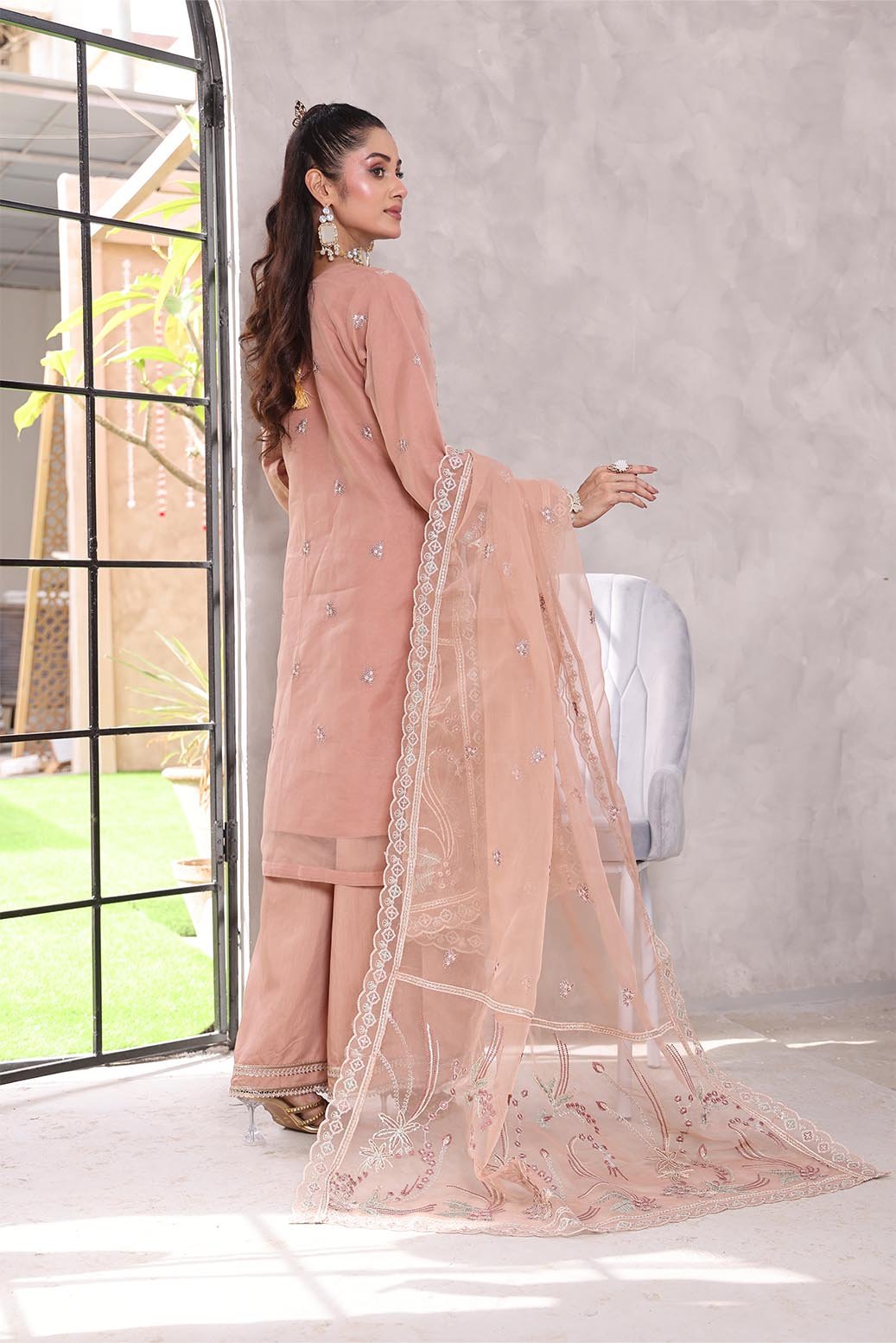 Mi Creation Sania L/Organza`25 D#1 (LT Pink)