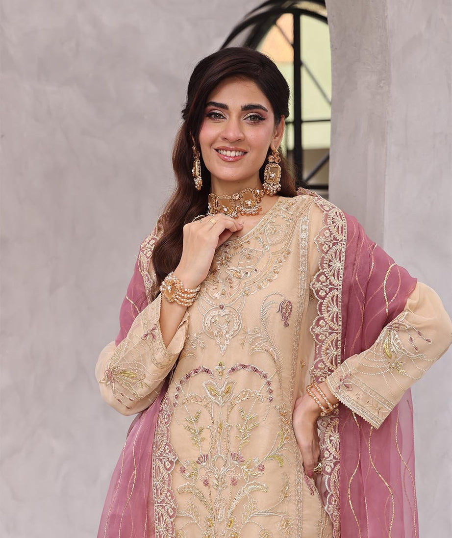 Mi Creation Sania L/Organza`25 D#1 (Golden)