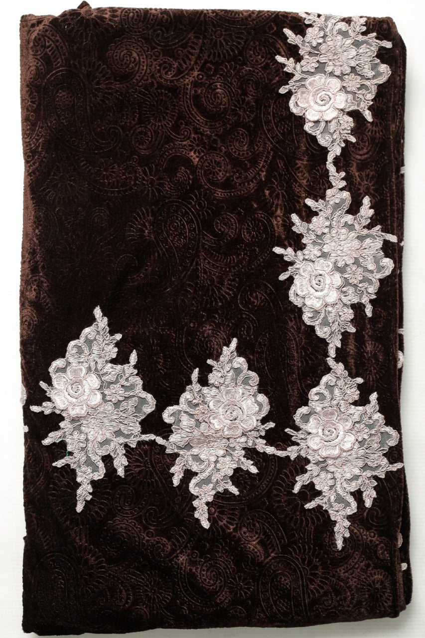Velvet Patch Work Shawl D#01