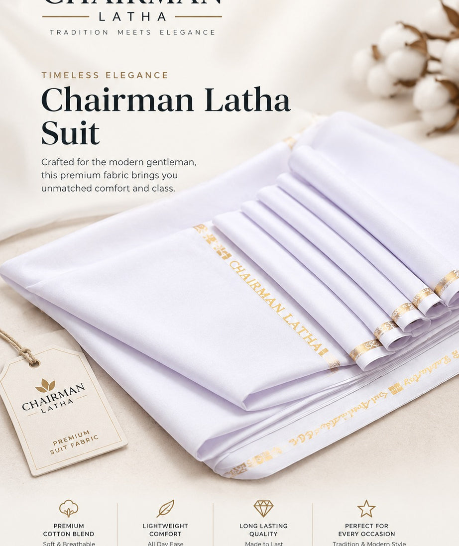 Gul Ahmed Chairman Latha (White)