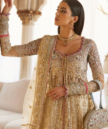 Zaha Gossamer Unstitched Wedding Festive`25 (D#06)