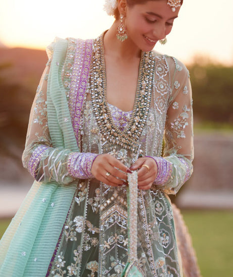 Zaha Gossamer Unstitched Wedding Festive`25 (D#03)