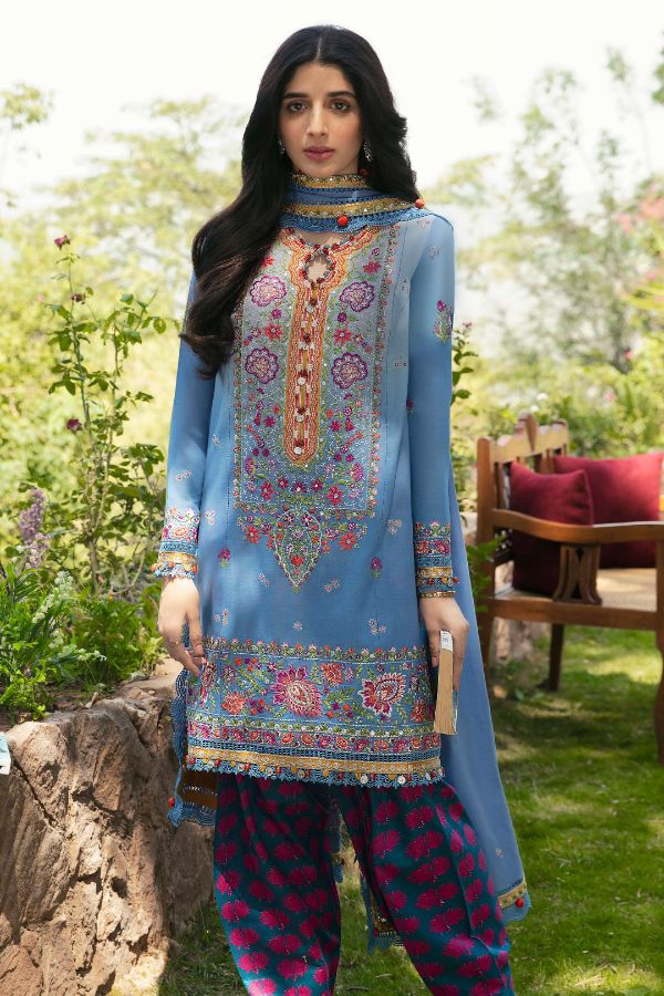 Zaha Festive Unstitched Lawn'22 ZF#07