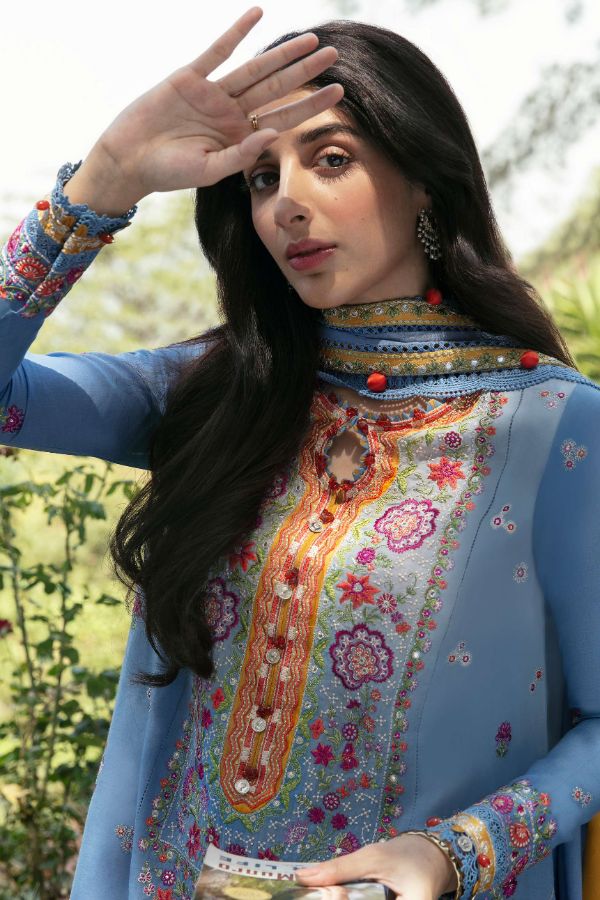 Zaha Festive Unstitched Lawn'22 ZF#07