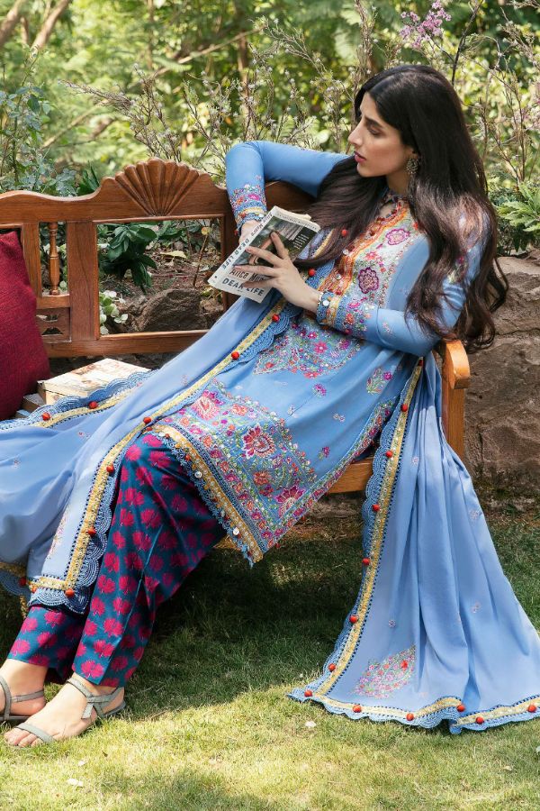 Zaha Festive Unstitched Lawn'22 ZF#07