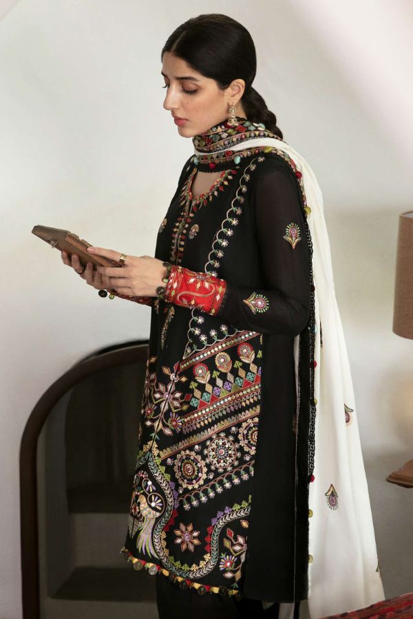 Zaha Festive Unstitched Lawn'22 ZF#08