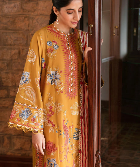 Zaha Festive Unstitched `23 DERIN D#02