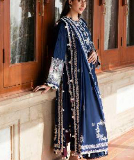 Zaha Festive Unstitched `23 SERRA D#03