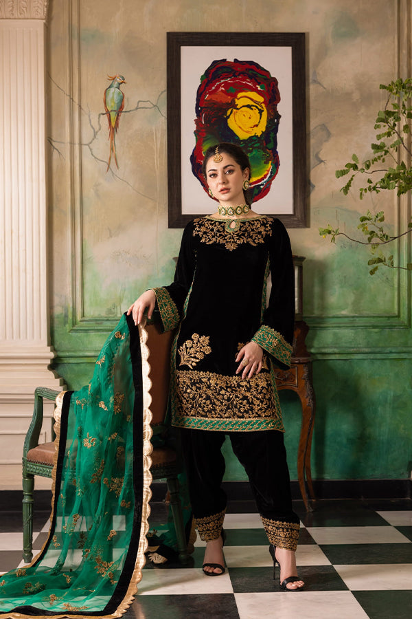 Zainab Chottani Velvet Collection`22 D#1