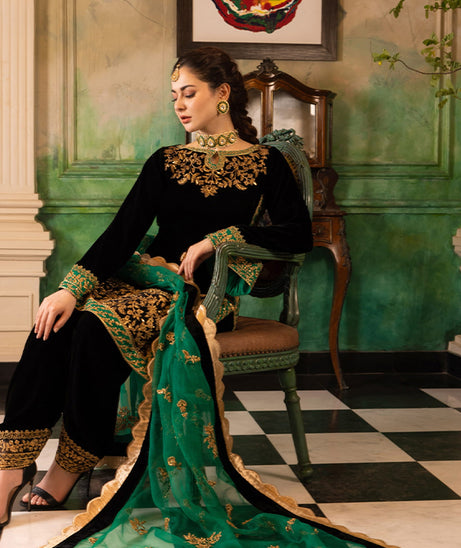 Zainab Chottani Velvet Collection`22 D#1