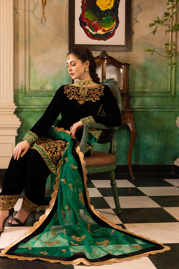 Zainab Chottani Velvet Collection`22 D#1