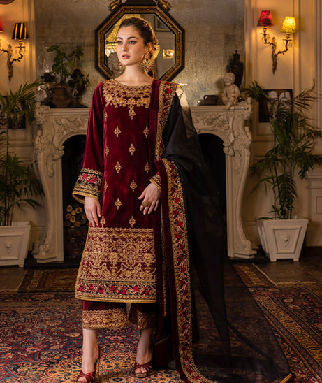 Zainab Chottani Velvet Collection`22 D#4