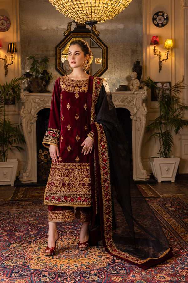 Zainab Chottani Velvet Collection`22 D#4