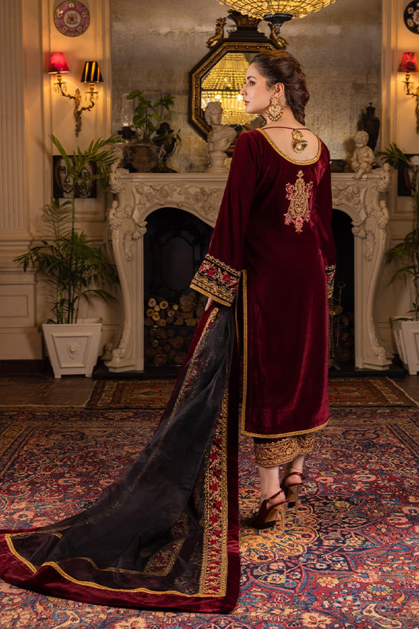 Zainab Chottani Velvet Collection`22 D#4