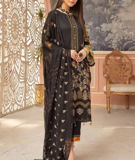 Shaista Zamin Emb B/Lawn`21 D#196