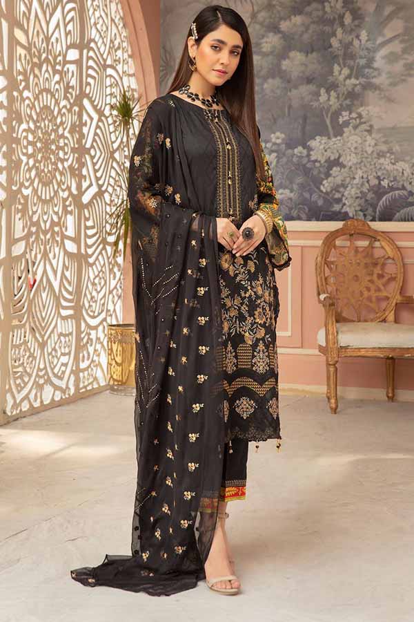 Shaista Zamin Emb B/Lawn`21 D#196