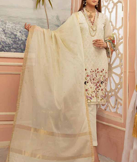 Shaista Zamin Emb B/Lawn`21 D#197