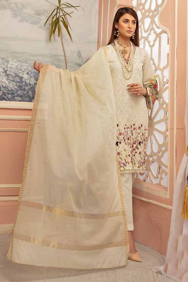 Shaista Zamin Emb B/Lawn`21 D#197