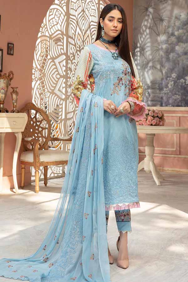Shaista Zamin Emb B/Lawn`21 D#198