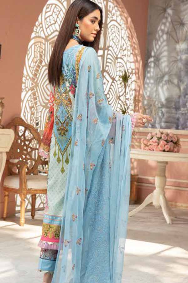 Shaista Zamin Emb B/Lawn`21 D#198