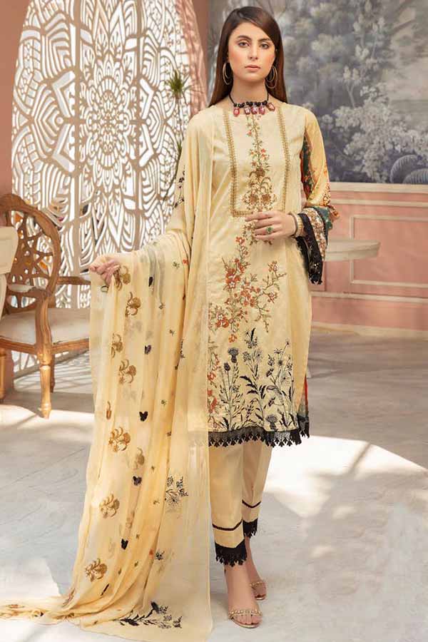 Shaista Zamin Emb B/Lawn`21 D#203
