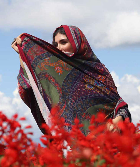 Zara Shahjahan Winter Shawl'22 (MEHRNAZ)