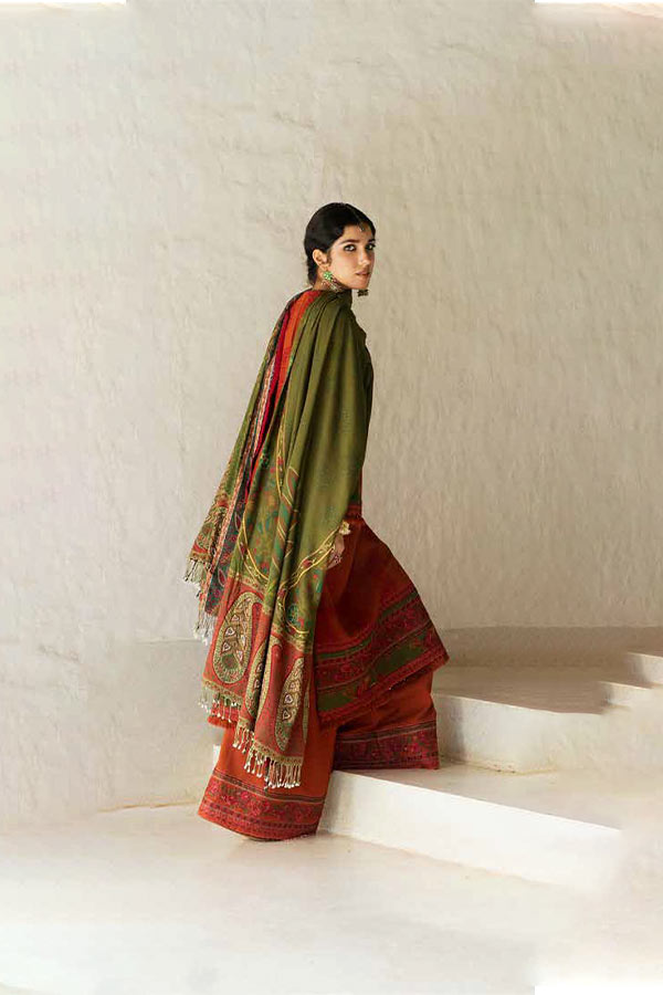 Zara Shahjahan Winter Shawl'22 (ROSHAN)