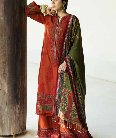 Zara Shahjahan Winter Shawl'22 (ROSHAN)