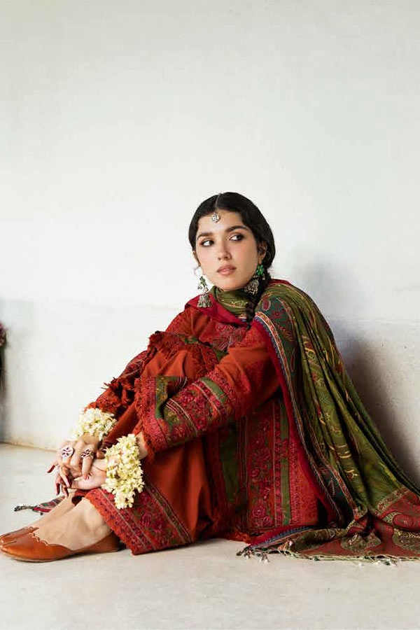 Zara Shahjahan Winter Shawl'22 (ROSHAN)