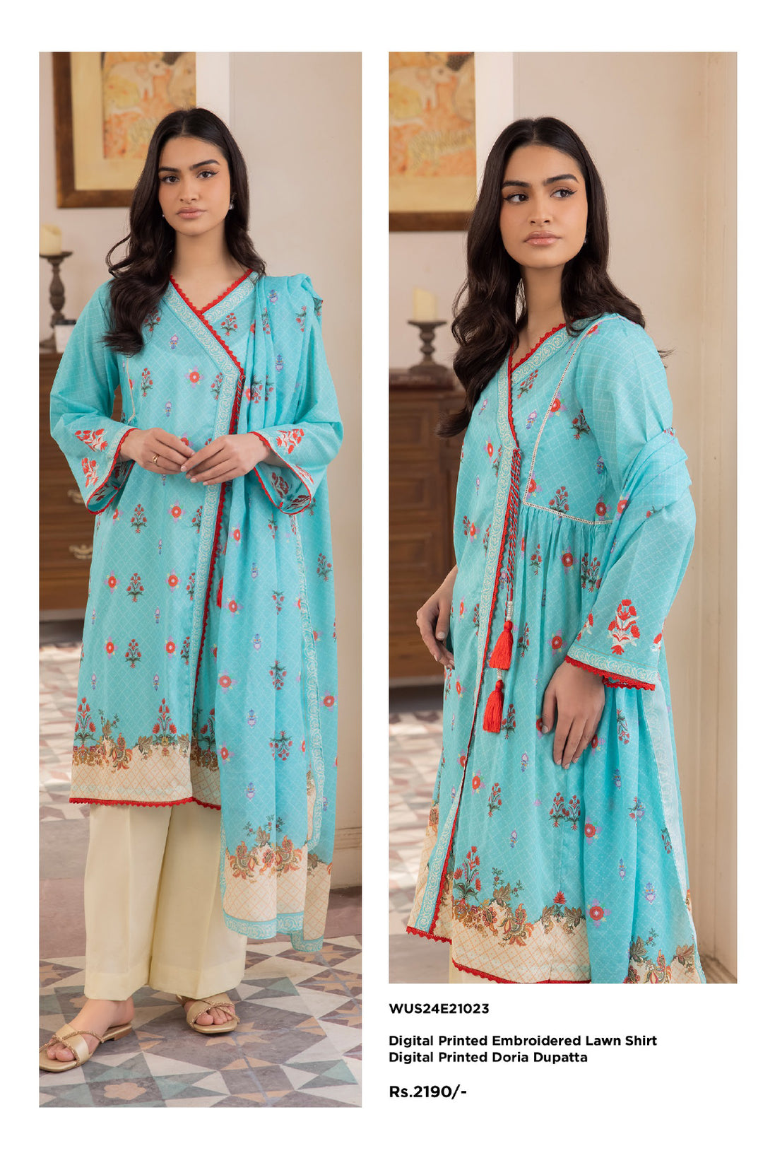 Zellbury Print Lawn'24 WUS#21023
