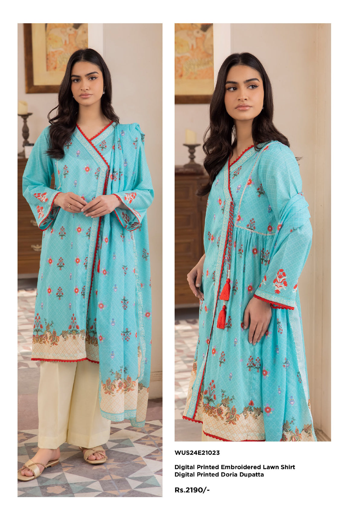 Zellbury Print Lawn'24 WUS#21023
