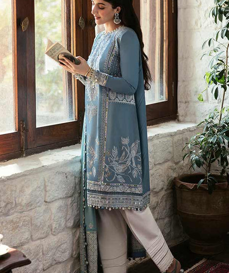 Zaha Festive Unstitched Lawn'22 ZF#01