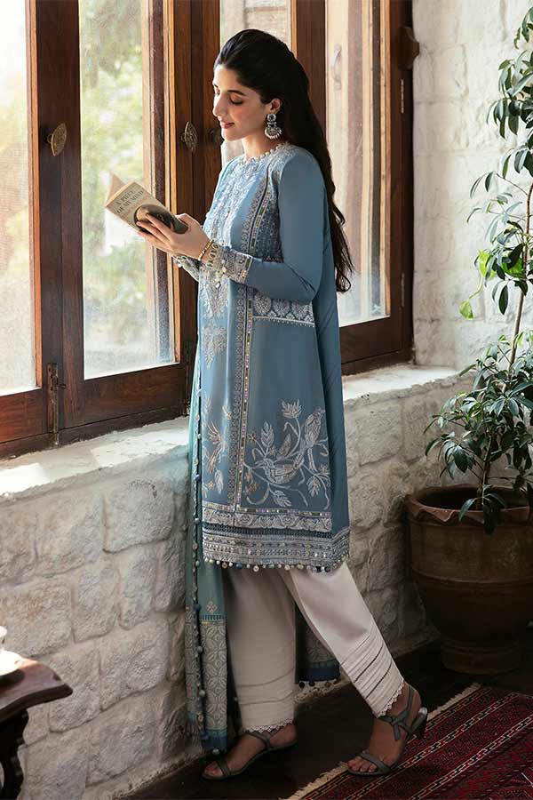 Zaha Festive Unstitched Lawn'22 ZF#01