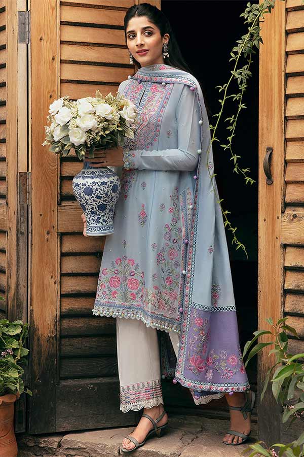 Zaha Festive Unstitched Lawn'22 ZF#03