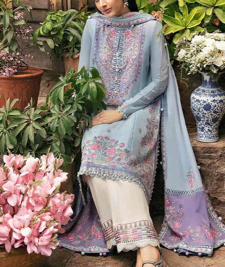 Zaha Festive Unstitched Lawn'22 ZF#03