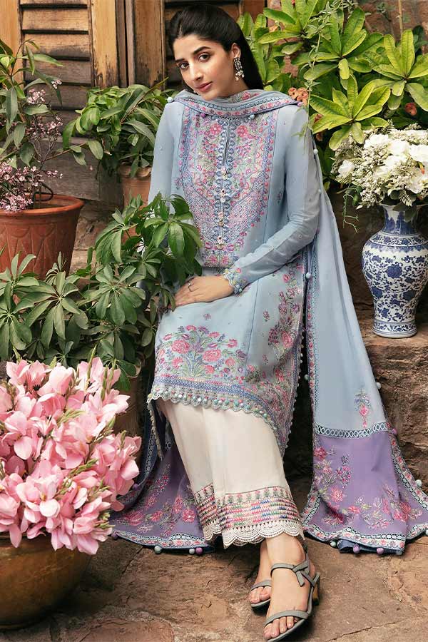 Zaha Festive Unstitched Lawn'22 ZF#03