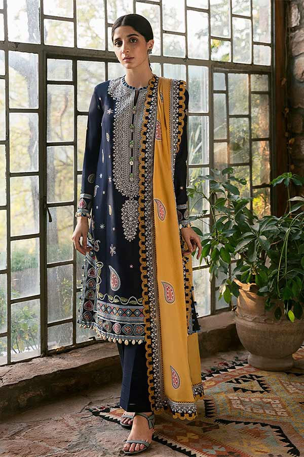 Zaha Festive Unstitched Lawn'22 ZF#04