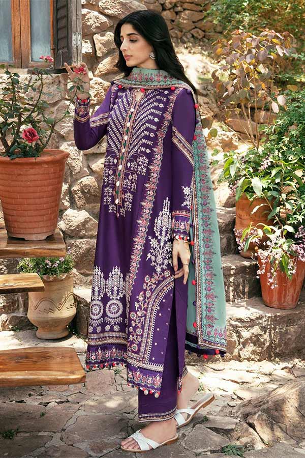 Zaha Festive Unstitched Lawn'22 ZF#06