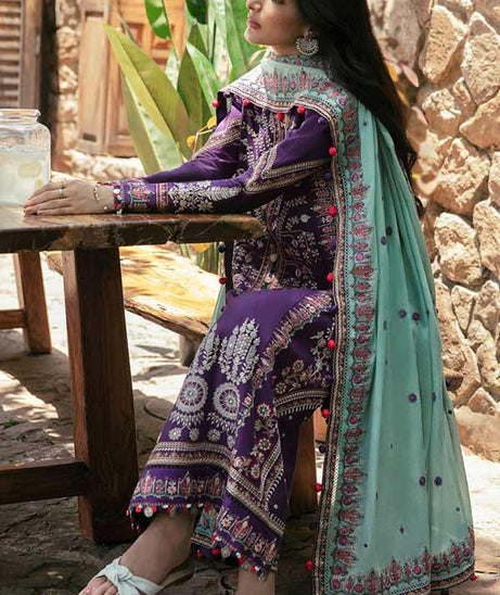 Zaha Festive Unstitched Lawn'22 ZF#06