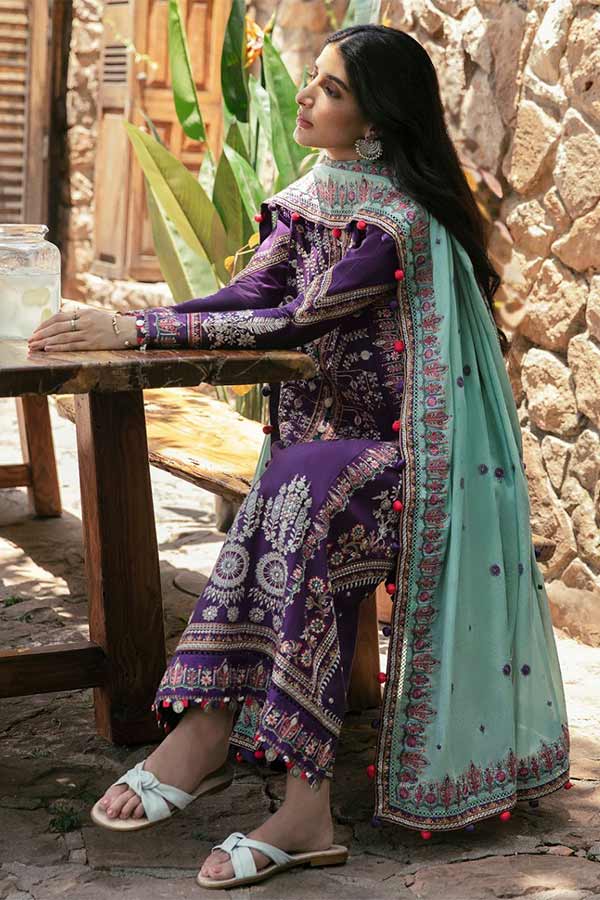 Zaha Festive Unstitched Lawn'22 ZF#06