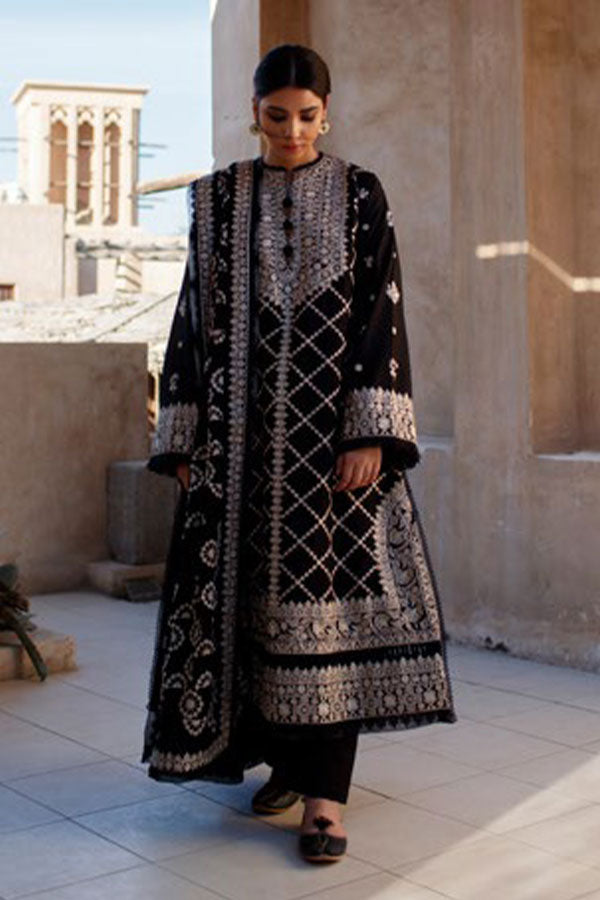 Zaha S/S Luxury Lawn'22 ZL#12-A ROZHIN