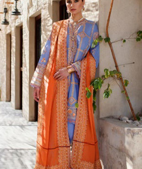 Zaha S/S Luxury Lawn'22 ZL#13-A LINA