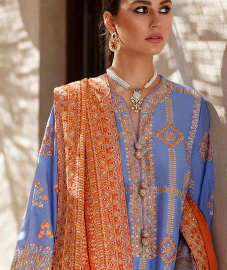 Zaha S/S Luxury Lawn'22 ZL#13-A LINA