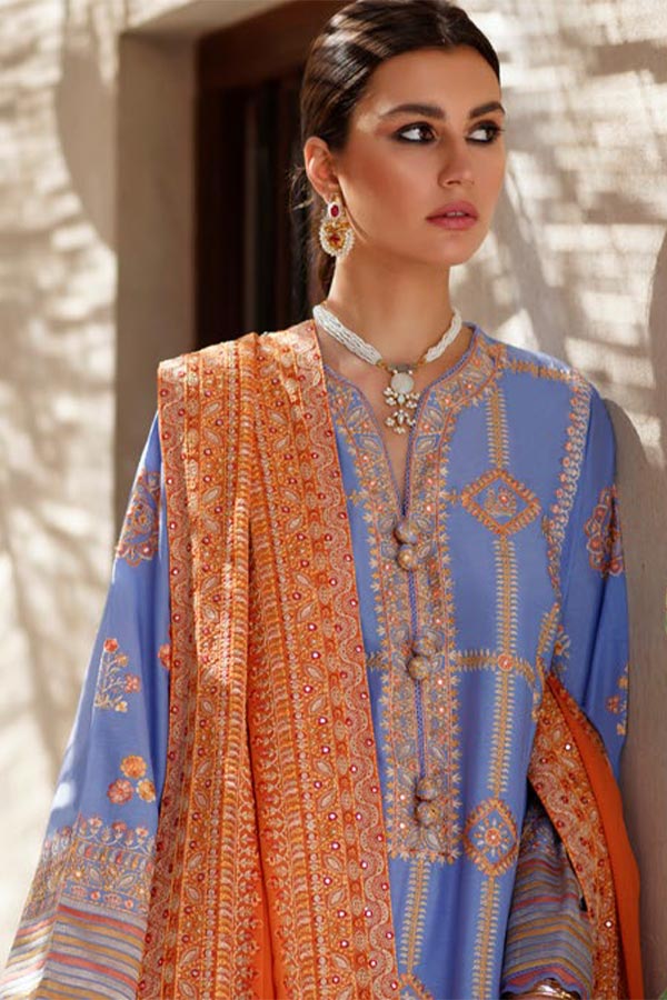 Zaha S/S Luxury Lawn'22 ZL#13-A LINA