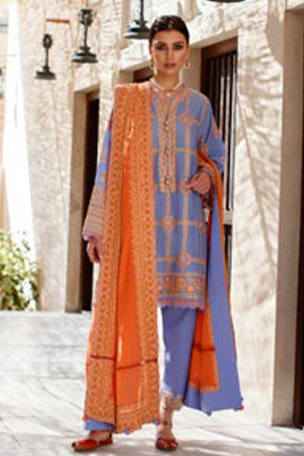Zaha S/S Luxury Lawn'22 ZL#13-A LINA
