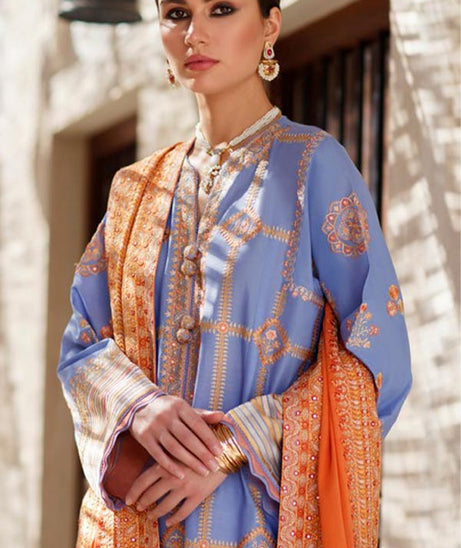 Zaha S/S Luxury Lawn'22 ZL#13-A LINA