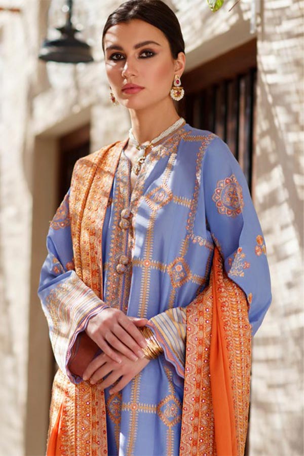 Zaha S/S Luxury Lawn'22 ZL#13-A LINA