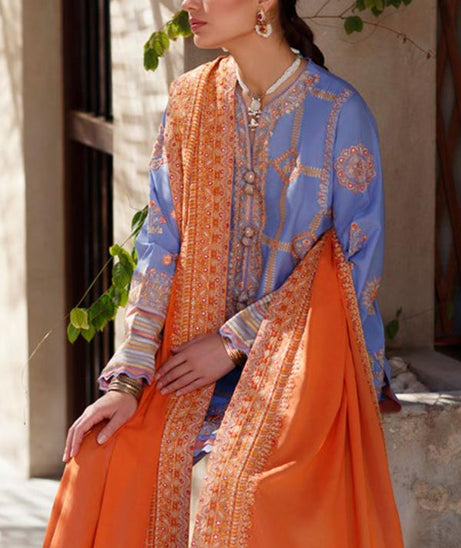 Zaha S/S Luxury Lawn'22 ZL#13-A LINA