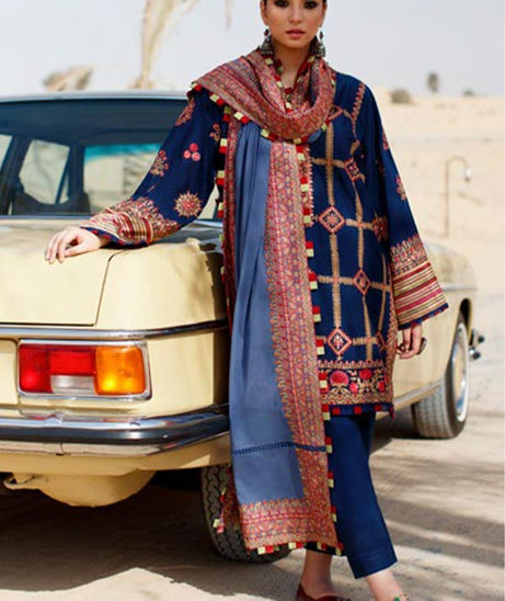 Zaha S/S Luxury Lawn'22 ZL#13-B LINA