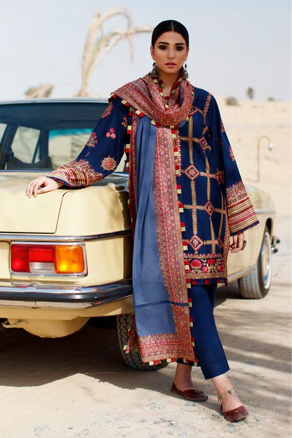 Zaha S/S Luxury Lawn'22 ZL#13-B LINA